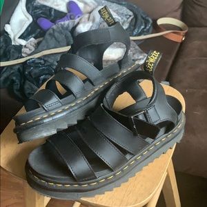 COPY - Dr Martens Blaire Hydro Leather Gladiator …